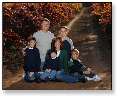 Family in Vineyards